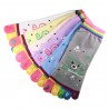 Pack de 6 Paires Socquettes à doigts Nounours Assorties T.U.