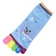 Pack de 6 Paires Socquettes à doigts Nounours Assorties T.U.