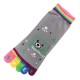 Pack de 6 Paires Socquettes à doigts Nounours Assorties T.U.