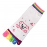 Pack de 2 Paires Socquettes à doigts Nounours Blanc T.U.