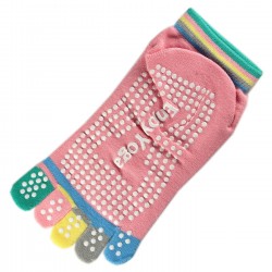 Pack de 2 Paires Socquettes à doigts Enjoy Yoga Rose dragée T.U.