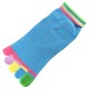 Pack de 6 Paires Socquettes à doigts Fillette Mignonne Assorties T.U.