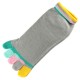 Pack de 6 Paires Socquettes à doigts Fillette Mignonne Assorties T.U.