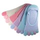 Pack de 4 Paires Socquettes INVISIBLE à doigts Assorties T.U.