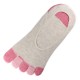 Pack de 4 Paires Socquettes INVISIBLE à doigts Assorties T.U.