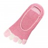 Pack de 2 Paires Socquettes INVISIBLE à doigts Rose T.U.