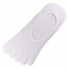 Pack de 2 Paires Socquettes INVISIBLE à doigts Blanc T.U.