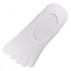 Socquettes INVISIBLE à doigts Blanc T.U.