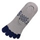 Pack de 5 Paires Socquettes INVISIBLE à doigts Assorties T.U.