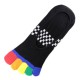 Pack de 5 Paires Socquettes INVISIBLE à doigts Assorties T.U.