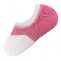 Pack de 12 Paires Socquettes Invisible Anti-dérapant Rose T.U.