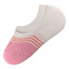 Pack de 2 Paires Socquettes Invisible Anti-dérapant Rose T.U.