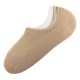 Pack de 2 Paires Socquettes Invisible Anti-dérapant Beige T.U.