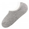 Pack de 2 Paires Socquettes Invisible Anti-dérapant Gris T.U.