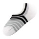 Pack de 2 Paires Socquettes Invisible Anti-dérapant Blanc T.U.