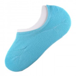 Pack de 12 Paires Socquettes Invisible Anti-dérapant Bleu T.U.