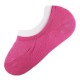 Pack de 2 Paires Socquettes Invisible Anti-dérapant Fuchsia T.U.