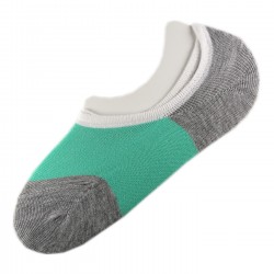 Pack de 12 Paires Socquettes Invisible Anti-dérapant Gris T.U.