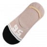 Pack de 2 Paires Socquettes Invisible Les Numéros Anti-dérapant Beige T.U.