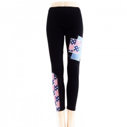 Leggings Drapeau Américain NOIR