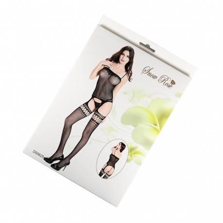 Body Collant Ouvert Porte-jarretelles SEXY T.U.