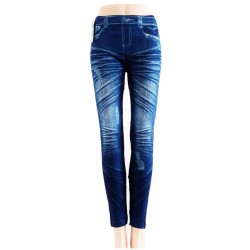 Leggings Style JEANS BLEU